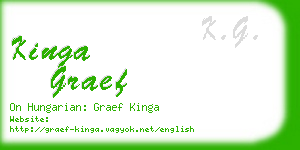 kinga graef business card